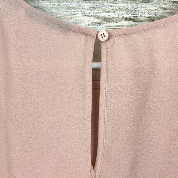Halogen Womens Small Pink Lightweight Short Sleeve Pullover Blouse Top Work NEW - Picture 5 of 5